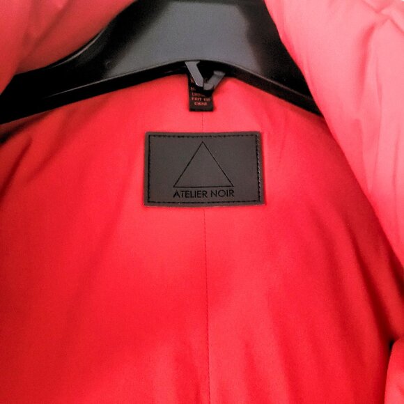 Atelier Noir Women's Down Parka Red Plus Sz XL Coat - Picture 6 of 8